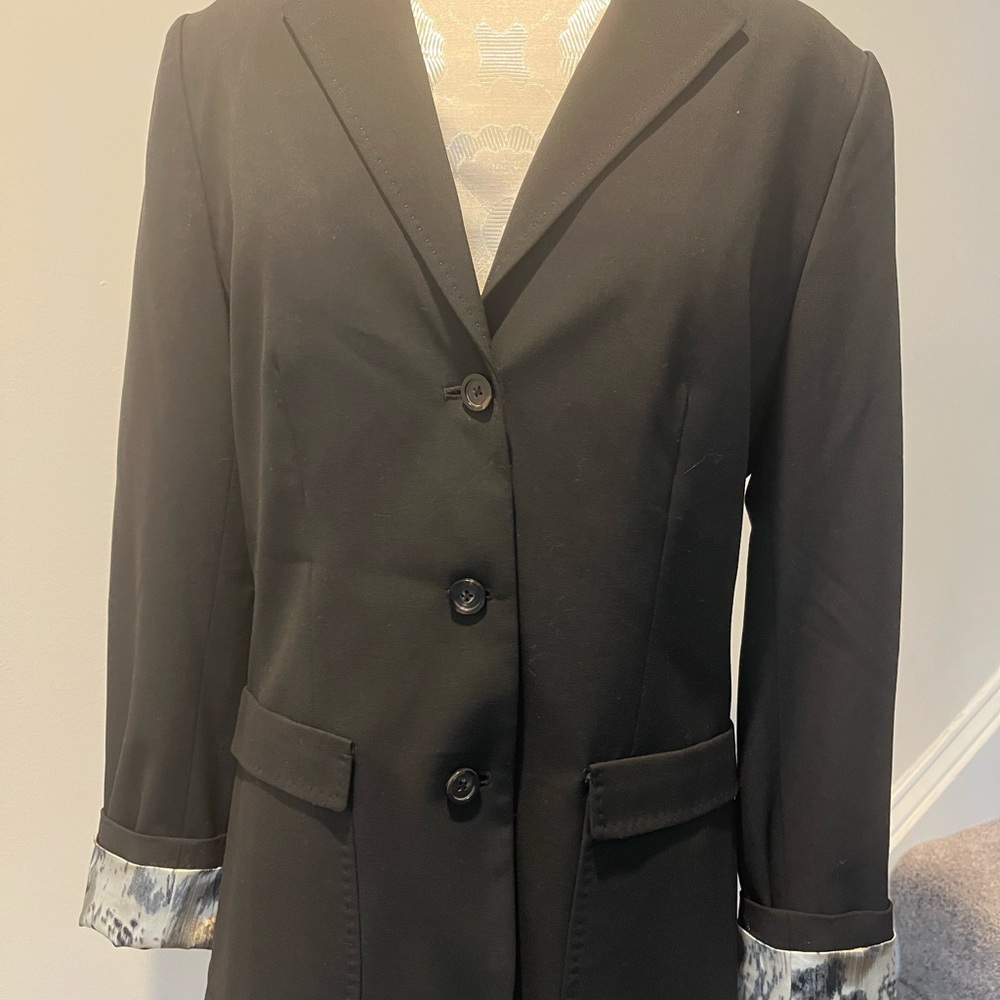 Women's Black Blazer Coat